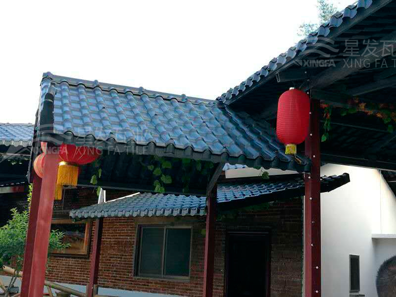 園林建筑搭建樹脂瓦涼亭，將景觀與藝術融合，別具一格！